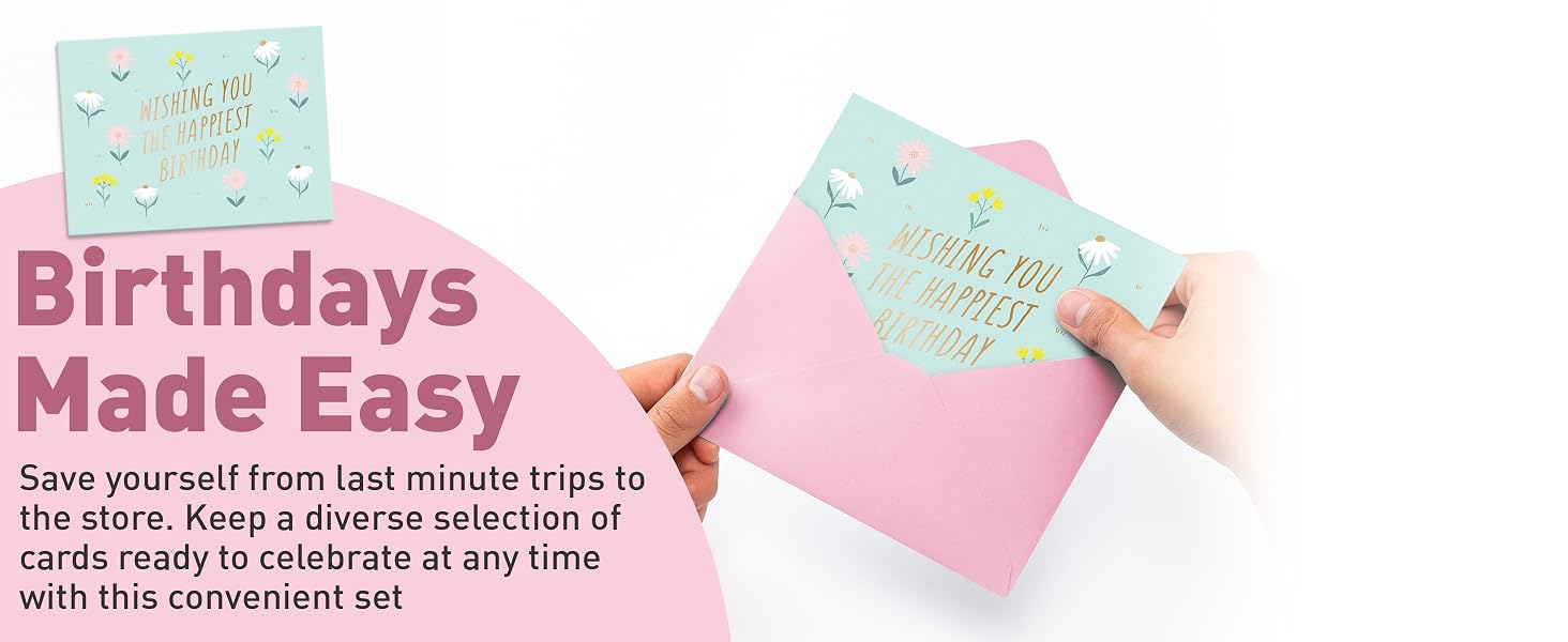 blank birthday cards with envelopes bulk birthday card assortment pack variety of birthday cards