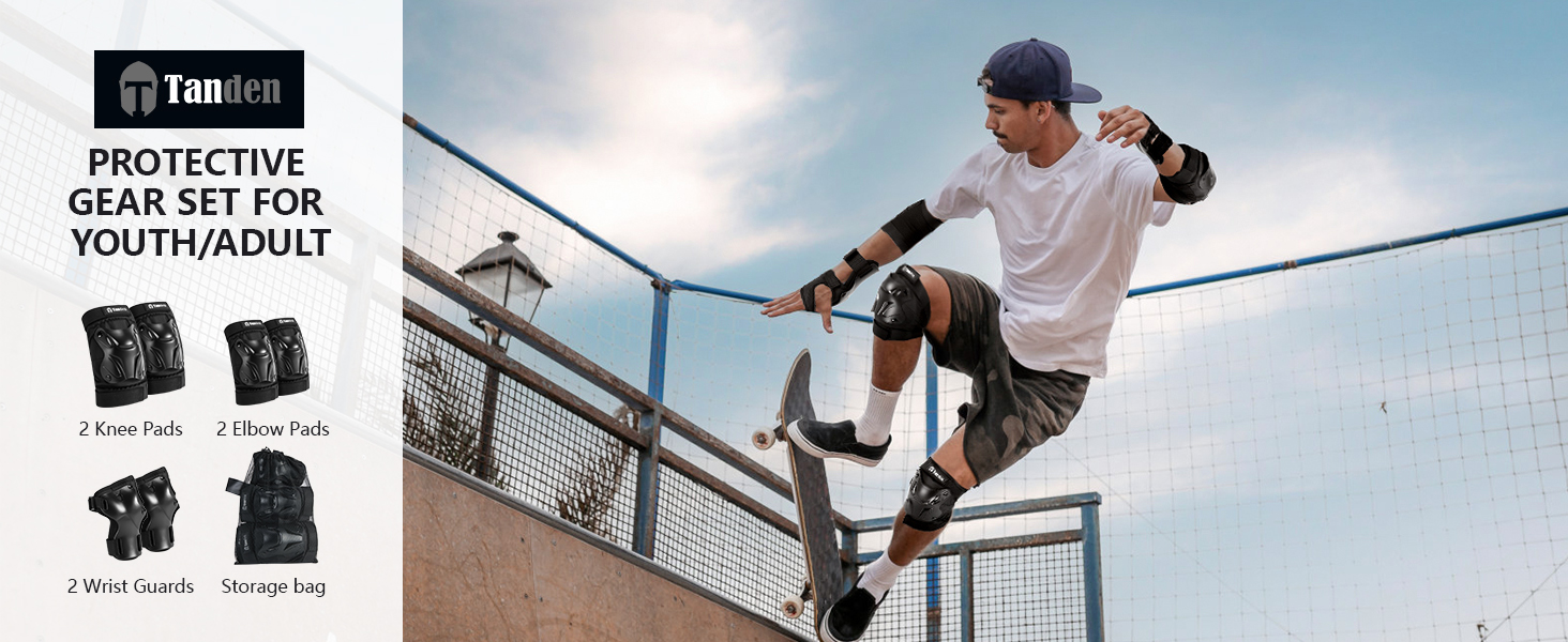 Skating Protective Gear Elbow and Knee Pads