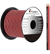 TYUMEN 100FT 16 Gauge 2pin 2 Color Red Black Cable Hookup Electrical LED Strips Extension 12V/24V...