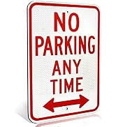 Signs Authority Reserved Private Property No Parking Anytime | Engineer Grade Ultra Reflective | ...