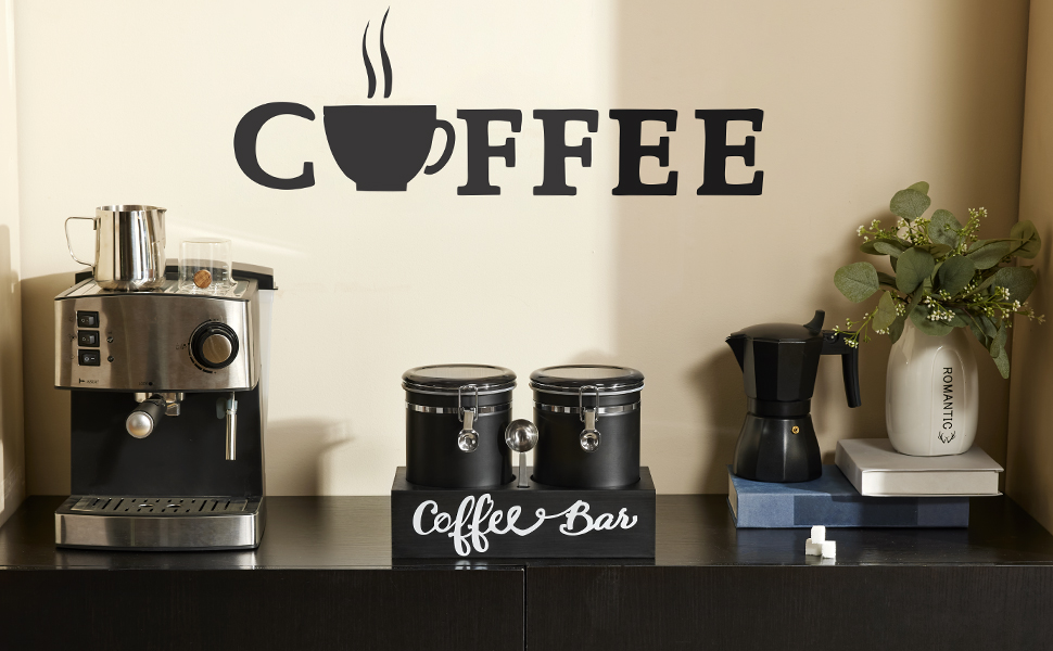 Coffee Canister for Ground Coffee Containers Coffee Station Coffee Bar Accessories Organizer Decor