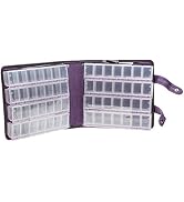 Craft Mates Bead Organizer, Locking Compartments, Clear Plastic Storage Containers for Buttons, P...
