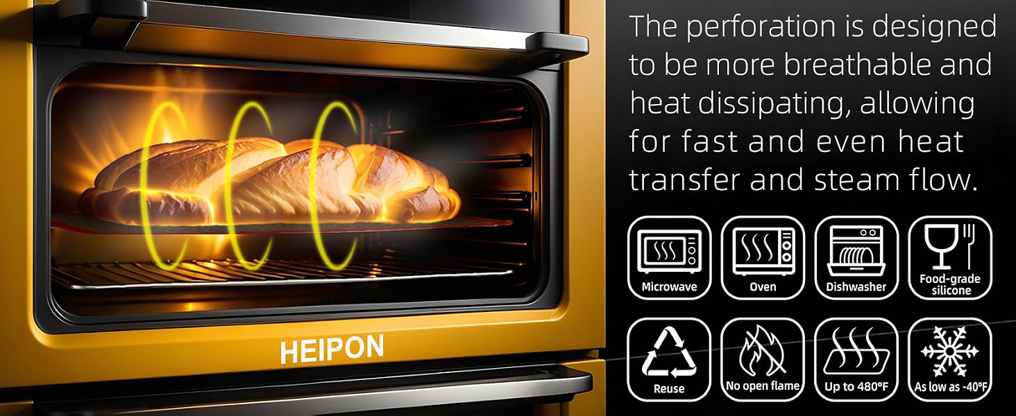 The perforated design enables rapid and uniform conduction of heat and steam flow.