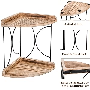 wood corner shelf