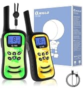 Qniglo Walkie Talkies for Kids Rechargeable 2 Pack,Camouflage Walky Talky for Children's Day Chri...
