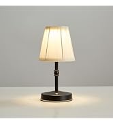 KPSHINE 5W LED Cordless Mini Lamp,3000 mah Battery Operated Lamps,3 Color Temperature Dimmable Ta...