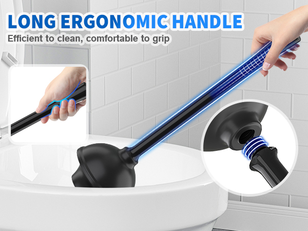 Toilet plunger and brush set