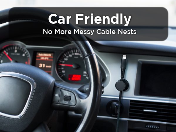 Compact Cord Holders with Strong Magnetic Closure, Adhesive Cable Clips