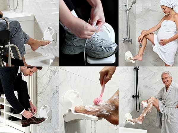 Suction Cup Shower Foot Rest for Shaving Legs