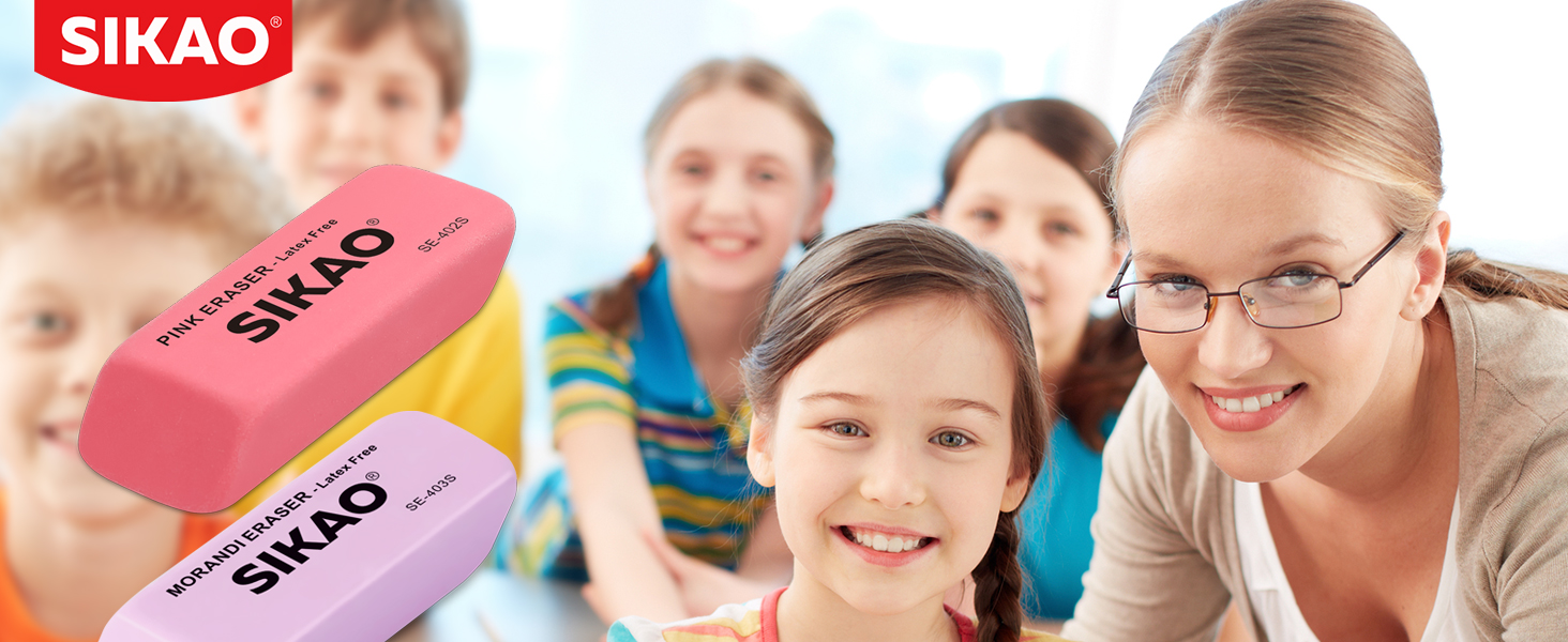 01 Sikao Pencil Erasers for Kids -403S PCA+