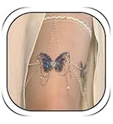 Thigh Chain Leg Chain Jewelry for Women Rhinestone Butterfly Dress Body Jewelry for Women Trendy
