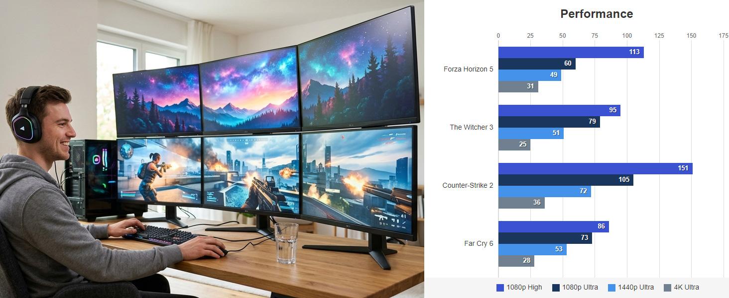 SRhonyra SR56T6H61 6HDMI 6GB VIDEO CARD PERFORMANCE