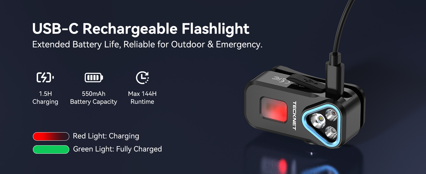 pocket flashlight rechargeable