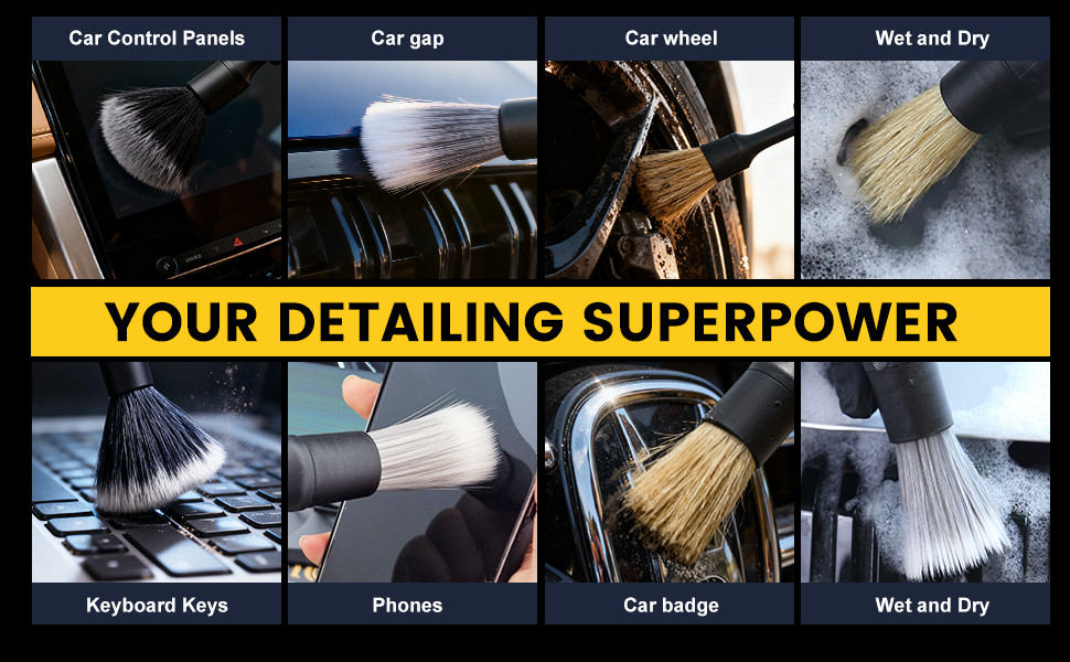 car detailing brushes