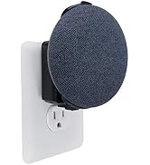 Premium Google Nest Mini Outlet Mount | Fits 2nd Gen (2019) | No Cord Wrapping | Black