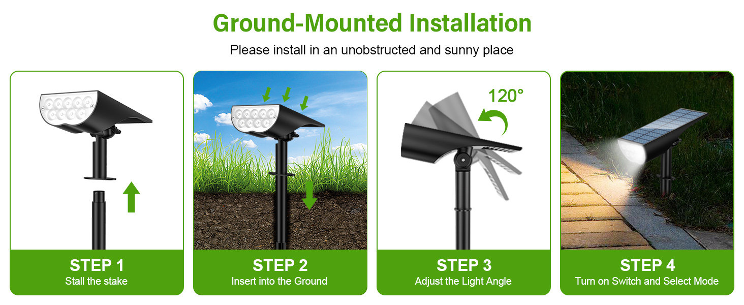 solar spotlights outdoor landscape lights solar powered landscape spotlights