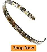 Camila Paris CP2005 French Headband for Women, Handmade Onyx