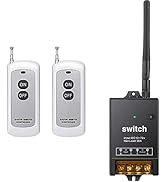 dstfuy Remote Control Switch 12V,DC 12V/24V/48V/72V/40A Relay, Wireless RF Switch with 984FT Long...