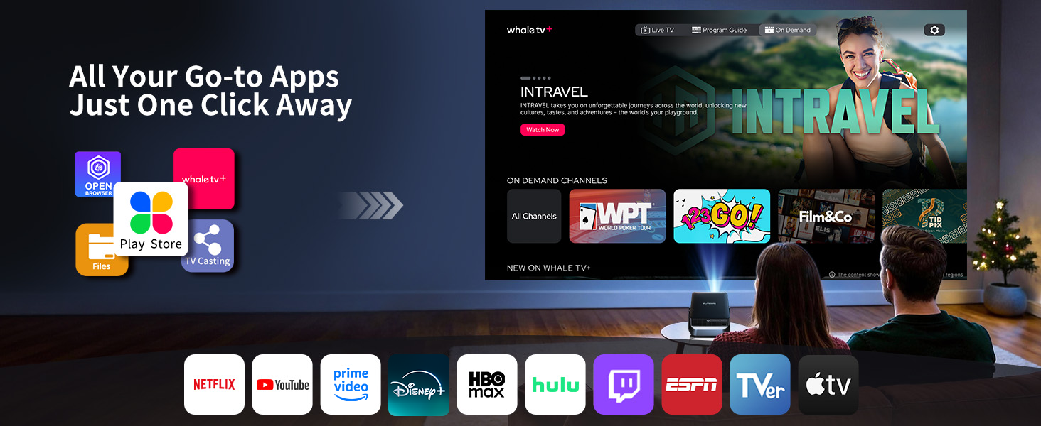 built-in app projector
