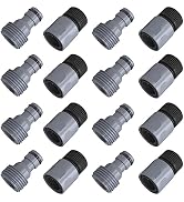LIULO TOOL 8 Sets Garden Hose Quick Connector, 3/4 Inch Plastic Water Hose Fittings Male and Fema...