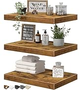 QEEIG 10" Deep Floating Shelves for Wall - 10 x 16 inch Book Shelf Bathroom Bedroom Kitchen Livin...