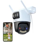 Imou 8MP Outdoor Security Camera Dual-Lens Camera with Human/Auto Detection | 360° Pan/Tilt Home ...