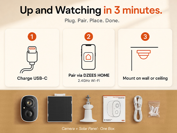 Solar Powered Security Camera