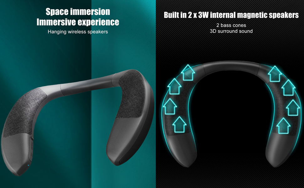 Neckband Bluetooth Speaker