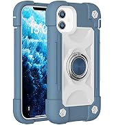 MARKILL Compatible with iPhone 11 Case 6.1 Inch with 360°Rotate Ring Stand, Military Grade Drop P...
