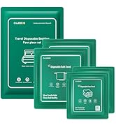 Disposable Bed Sheets for Hotel, Travelling Essentials with 2 Disposable Bath Towels 2 Disposable...