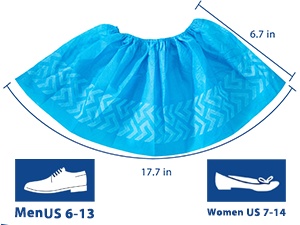 blue boot covers