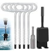MADHOLLY Universal Ice Anchor Tool- Ice Anchor Drill Adapter Kit, 4 Ice Fishing Shelter Stake Nai...