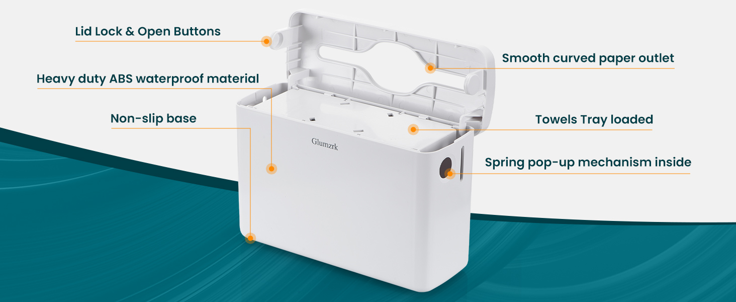 modern sleek white trifold c fold paper towel dispenser