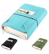 Aplufine Canvas Book Covers, Washable Book Protector, Jumbo Book Cover for Paperback Novels, Adju...