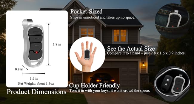 Compact & Portable – Fits in Your Pocket, Palm, or Cup Holder