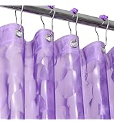 Ga-Geetopia EVA 3D Purple Pearl Plastic Shower Curtain Liner - Premium Light Weight 72" x 72" Bat...