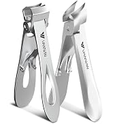 VANWIN Nail Clippers for Men, Heavy Duty Large Toenail Clippers for Thick Nails for Seniors with ...