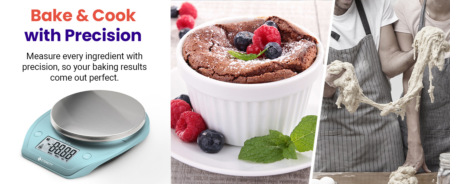 Precision makes your baking yummy without failure, say goodbye to baking fails.