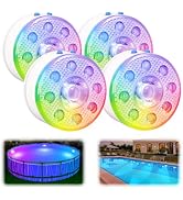Underwater Pool Lights for Above Ground Pools and Inground Swimming Pools with Remote Timer Off, ...