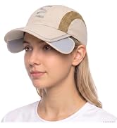 IVYWNT Retractable Brim Baseball Cap, UV Protection Sun Visor Hat with Adjustable Brim Tennis Gol...