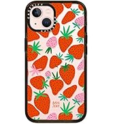 Casetify Impact Case for iPhone 13 - Strawberries - Clear Black