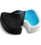 CloudBliss Gel Seat Cushion - Ergonomic Memory Foam Cushion for Office Chair - Coccyx,Tailbone,Sc...
