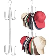 NANATI Hat Hangers for Closet, 1 Pack Stainless Steel Hat Organizer, Hat Racks for Baseball Caps,...