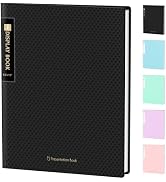 Sooez 18-Pocket Binder with Plastic Sleeves 8.5x11", Heavy Duty Art Portfolio Folder with Clear S...