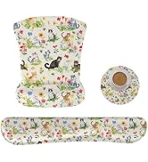 AORTDES Ergonomic Memory Foam Keyboard Mouse Pad Set with Wrist Rest Support,Non-Slip Hand Wrist ...