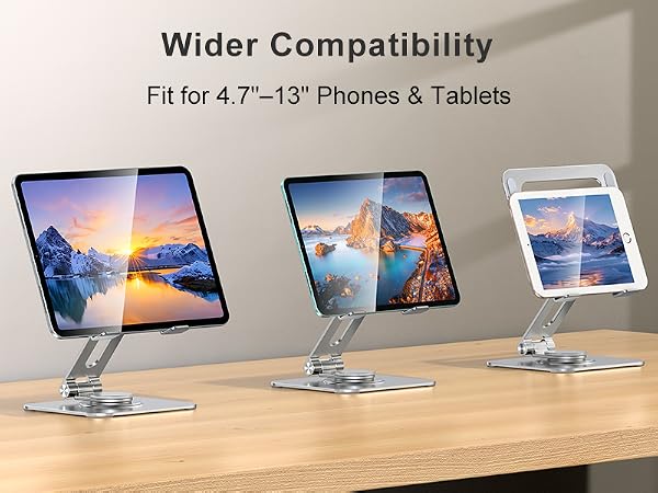 Wider Compatibility, Fit for 4.7"–12.9" Phones & Tablets