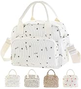 Mziart Lunch Box for Women Men, Large Cute Insulated Lunch Bag Leakproof Thermal Lunchbox Cooler ...