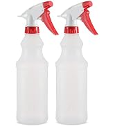 DilaBee Plastic Spray Bottles, Empty Spray Bottles for Cleaning Solutions Leak Proof Mist Stream ...