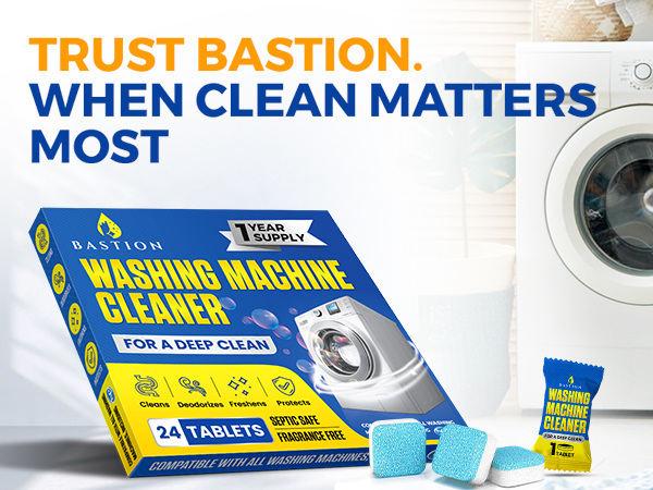 Bastion Washing Machine Cleaning tablets