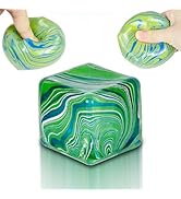 Puffwize Veined Cube Squishy Toy, Stress Relief and Anxiety Fidget Toy, Ice Cube Squishy Sensory ...